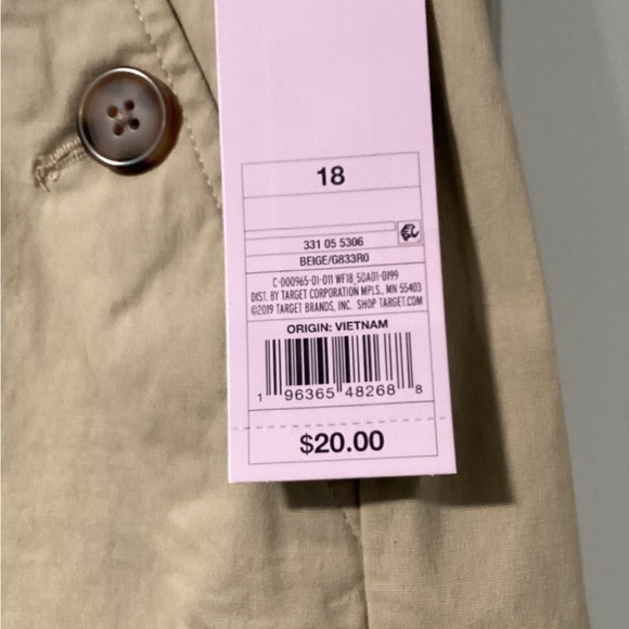 NWT Wild Fable High Rise Chino Mini Skirt Size 18 - Picture 5 of 6